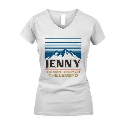 The Man The Myth The Legend Vintage Mountain Shirt JENNY M1-19