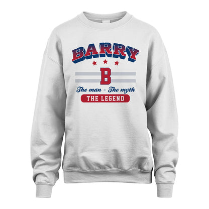 The Man The Myth The Legend With Your Name Shirt BARRY M1-35