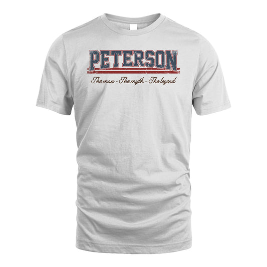 The Man The Myth The Legend Vintage Shirt PETERSON M1-6
