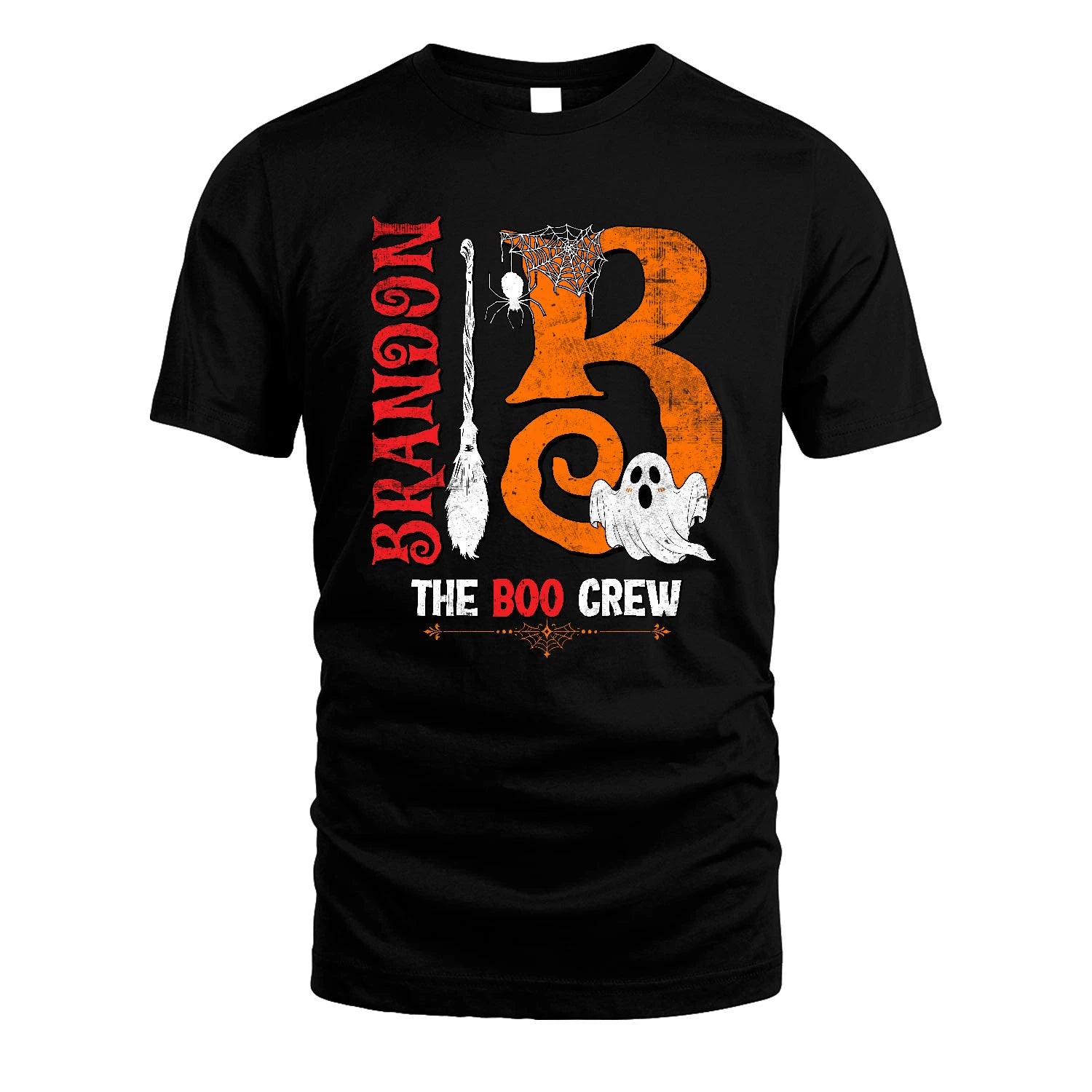 The Boo Crew Halloween With Your Name Shirt BRANDON M1-23