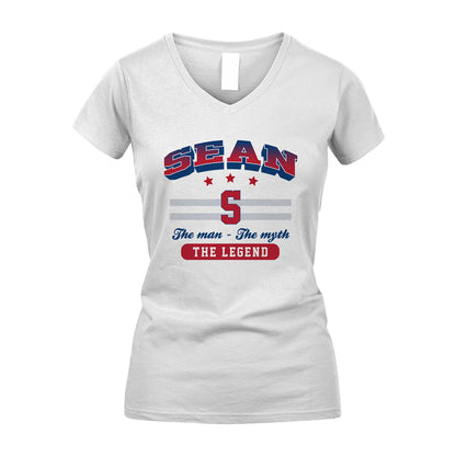The Man The Myth The Legend With Your Name Shirt SEAN M1-35