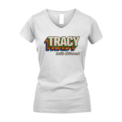Your Name Built Different Retro Shirt TRACY M1-26