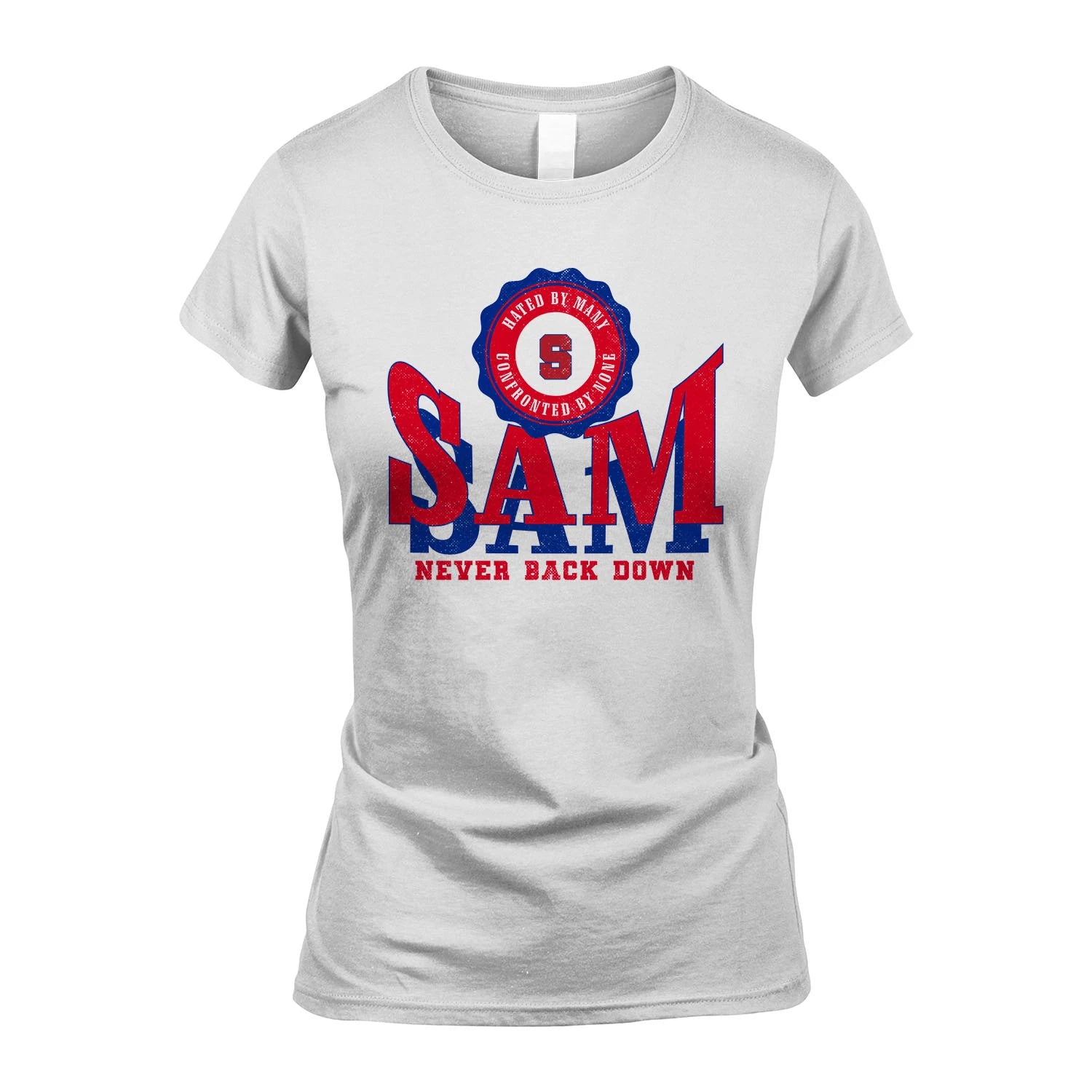 Your Name Never Back Down Shirt SAM M1-33