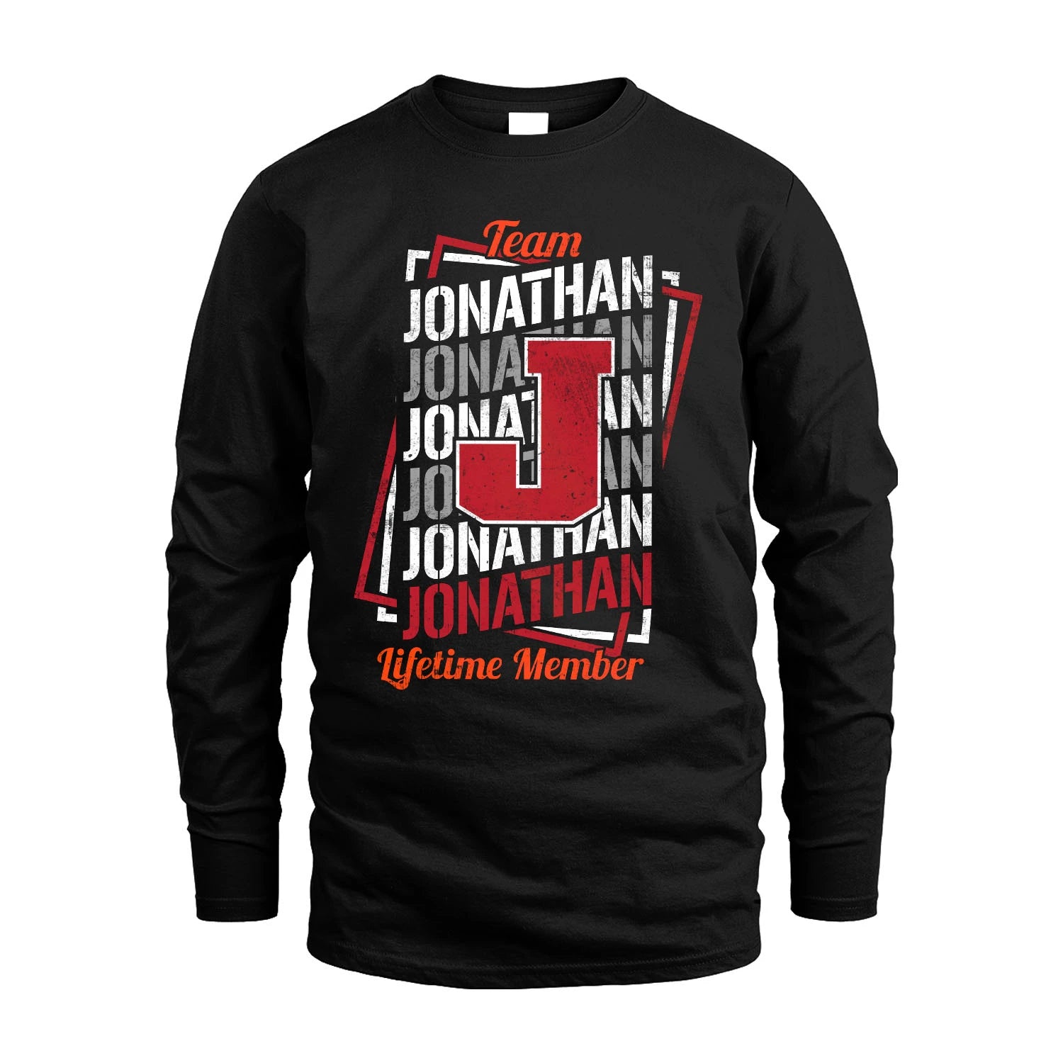 Team Your Name Lifetime Member Sporty Shirt JONATHAN M1-25