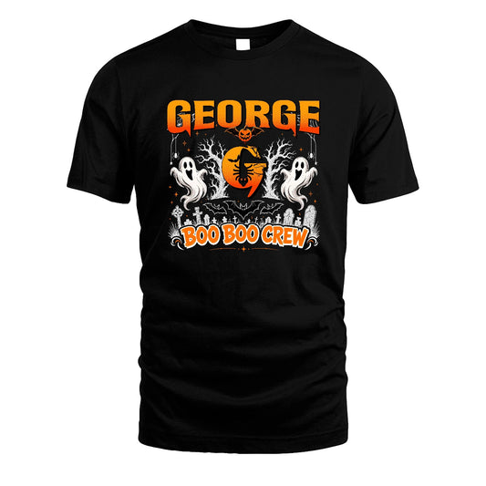 Boo Boo Crew Halloween Custom Name Shirt GEORGE M1-28