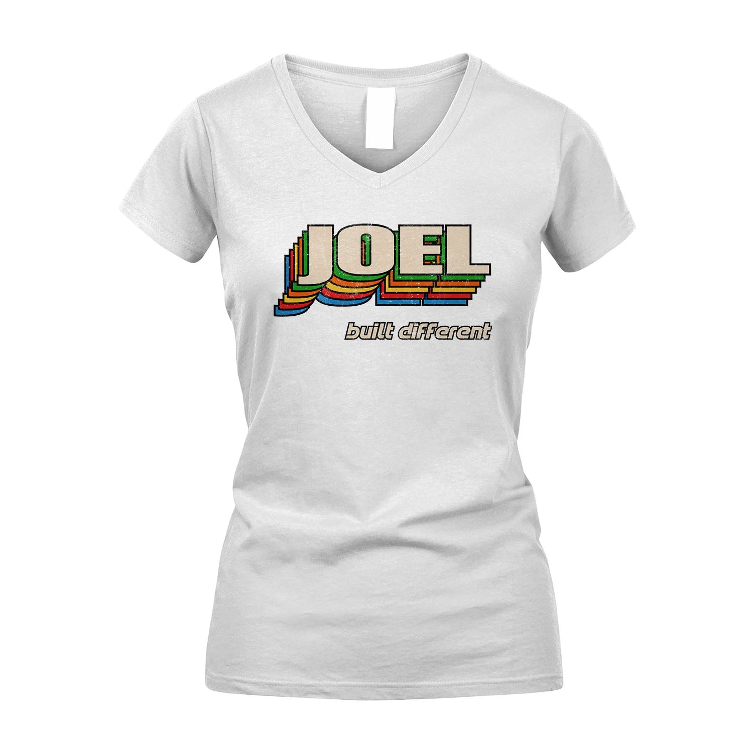 Your Name Built Different Retro Shirt JOEL M1-26