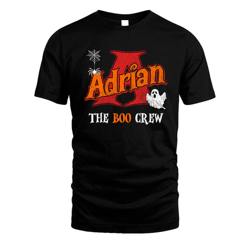 The Boo Crew Halloween Custom Name Shirt ADRIAN M1-22