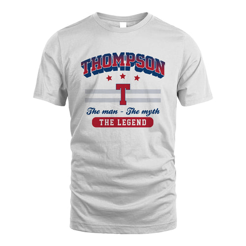 The Man The Myth The Legend With Your Name Shirt THOMPSON M1-35