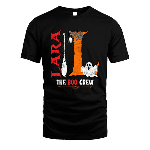 The Boo Crew Halloween With Your Name Shirt LARA M1-23