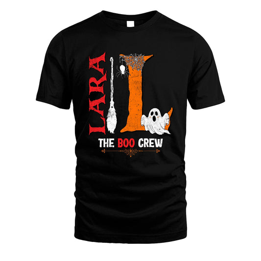 The Boo Crew Halloween With Your Name Shirt LARA M1-23