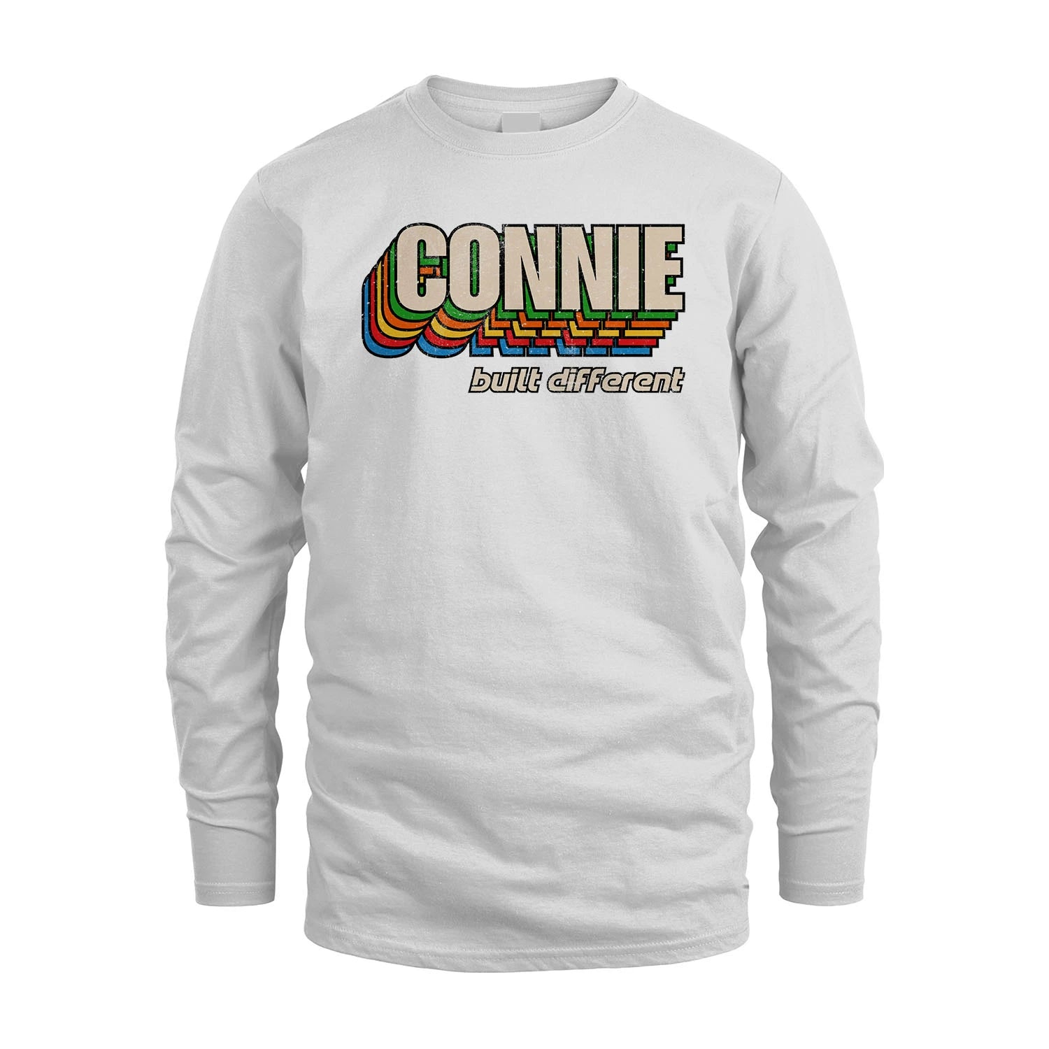 Your Name Built Different Retro Shirt CONNIE M1-26