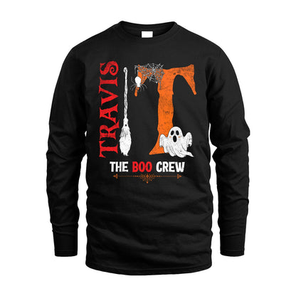 The Boo Crew Halloween With Your Name Shirt TRAVIS M1-23