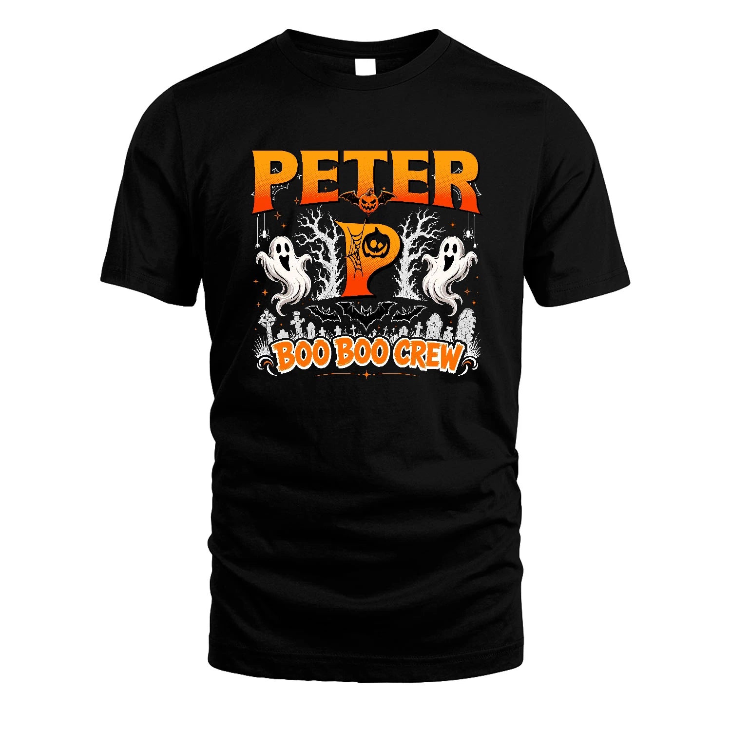 Boo Boo Crew Halloween Custom Name Shirt PETER M1-28