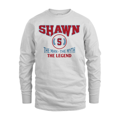 The Man The Myth The Legend Jet Style Shirt SHAWN M1-9