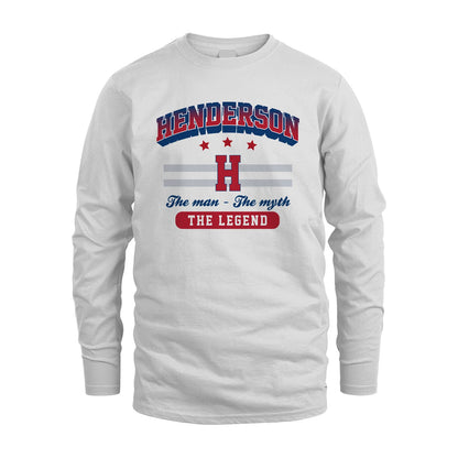 The Man The Myth The Legend With Your Name Shirt HENDERSON M1-35