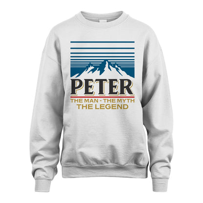 The Man The Myth The Legend Vintage Mountain Shirt PETER M1-19