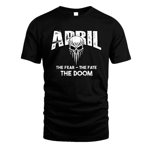The Fear The Fate The Doom Skull Shirt APRIL M1-39