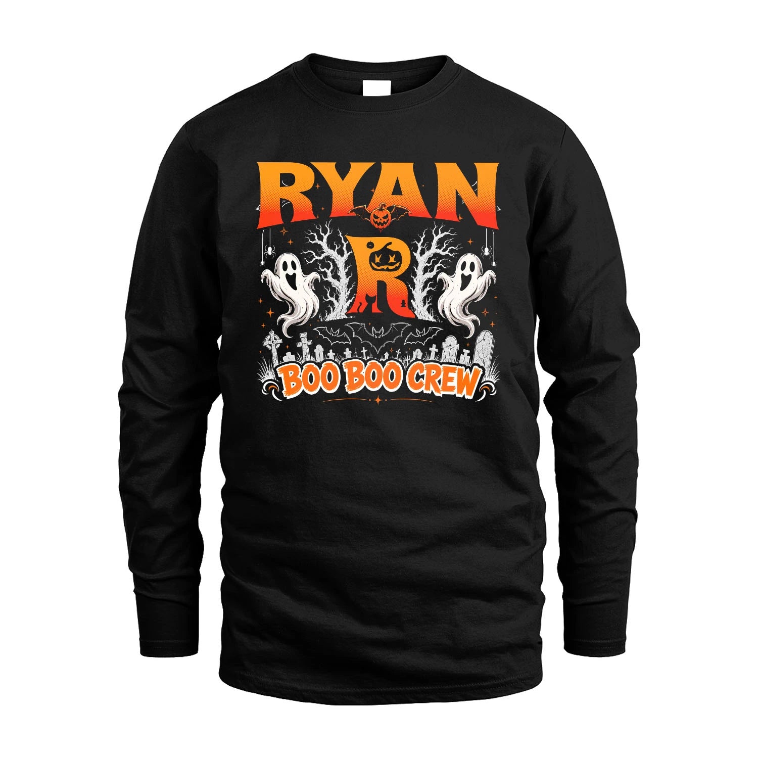 Boo Boo Crew Halloween Custom Name Shirt RYAN M1-28