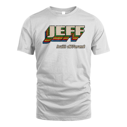 Your Name Built Different Retro Shirt JEFF M1-26