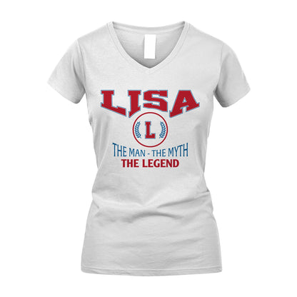 The Man The Myth The Legend Jet Style Shirt LISA M1-9