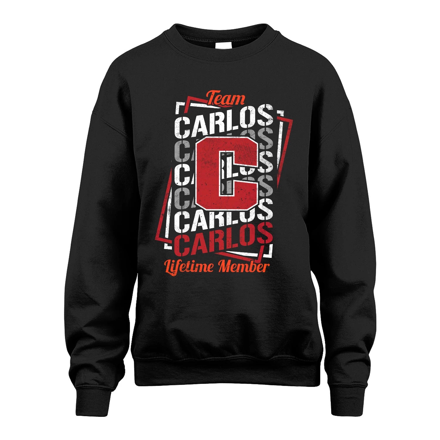 Team Your Name Lifetime Member Sporty Shirt CARLOS M1-25
