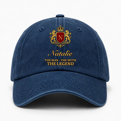 The Man The Myth The Legend Royal Blue Cap NATALIE 13K1 C49PF