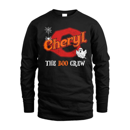 The Boo Crew Halloween Custom Name Shirt CHERYL M1-22