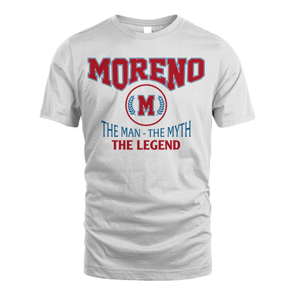 The Man The Myth The Legend Jet Style Shirt MORENO M1-9