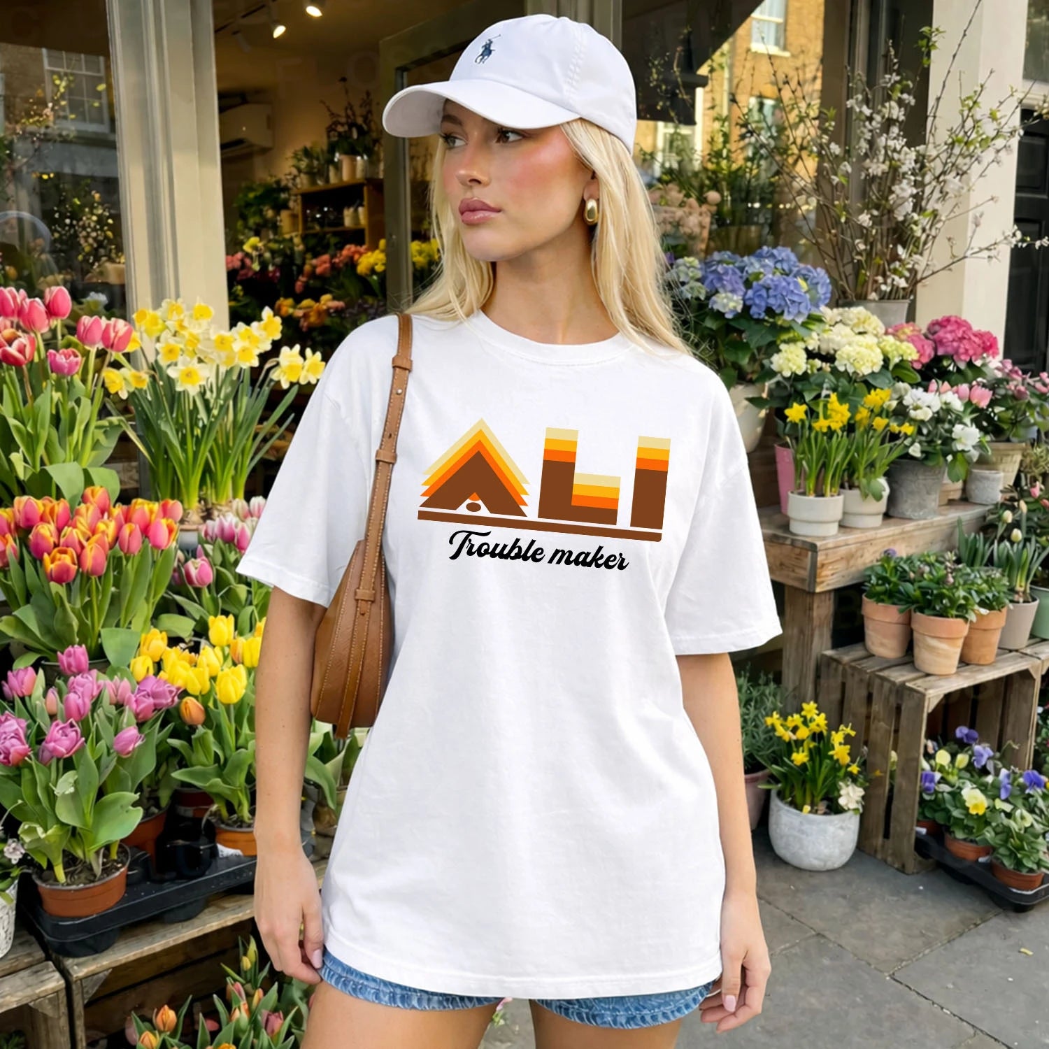 Your Name Trouble Maker Funny Shirt ALI M1-34