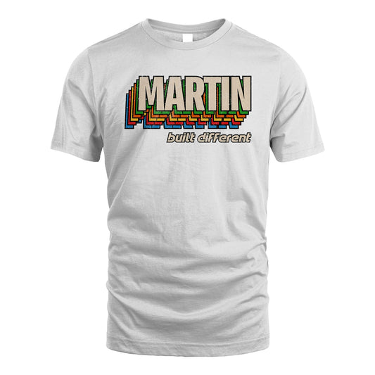 Your Name Built Different Retro Shirt MARTIN M1-26