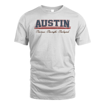 The Man The Myth The Legend Vintage Shirt AUSTIN M1-6