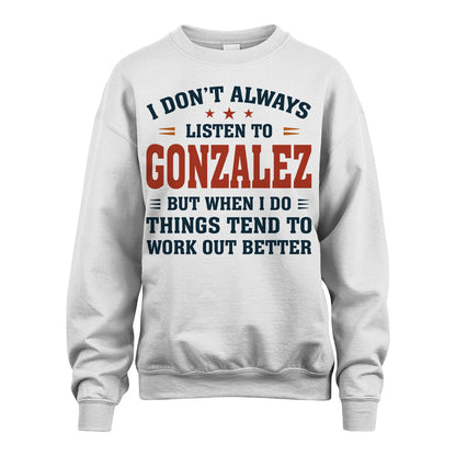I Don't Always Listen To... GONZALEZ M1-2
