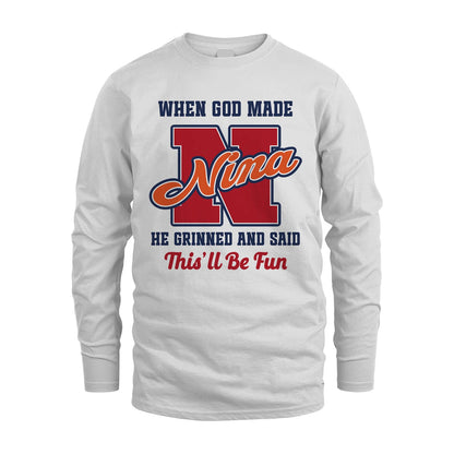 God Made Your Name Custom Shirt NINA M1-16