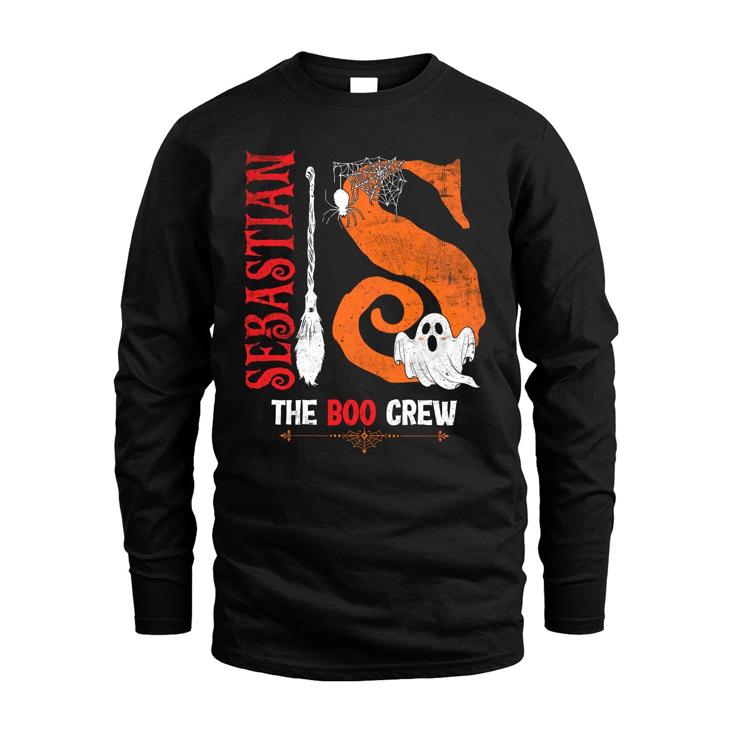 The Boo Crew Halloween With Your Name Shirt SEBASTIAN M1-23