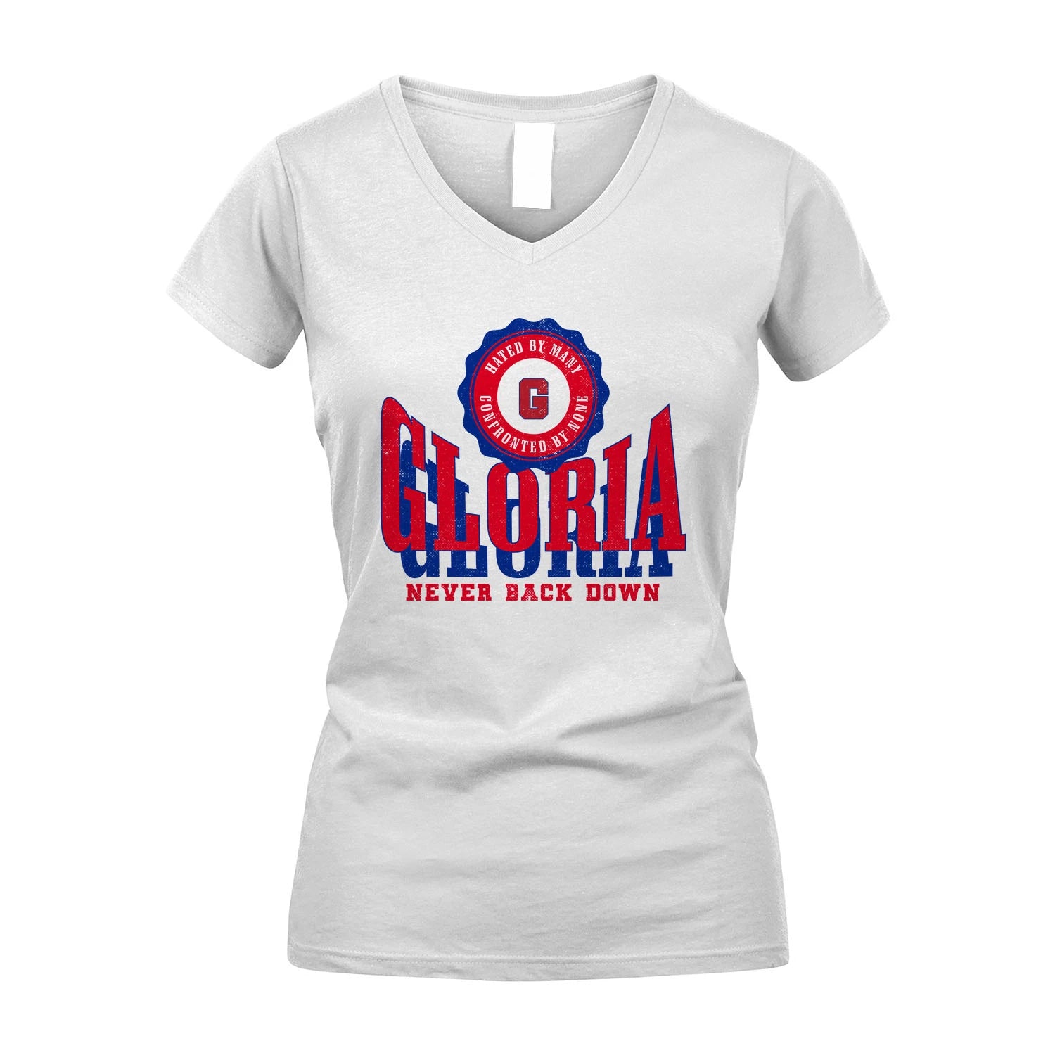 Your Name Never Back Down Shirt GLORIA M1-33