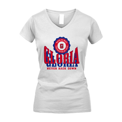 Your Name Never Back Down Shirt GLORIA M1-33
