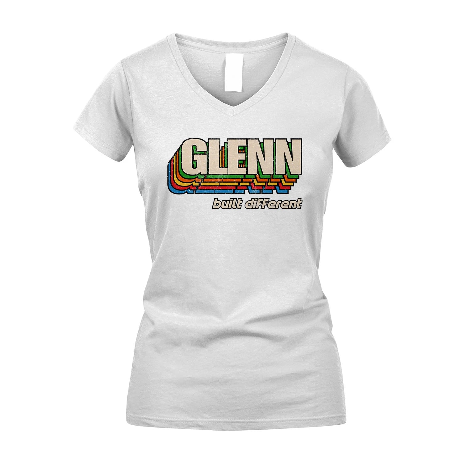 Your Name Built Different Retro Shirt GLENN M1-26