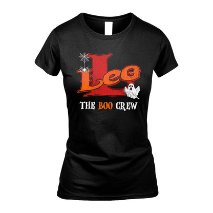 The Boo Crew Halloween Custom Name Shirt LEO M1-22
