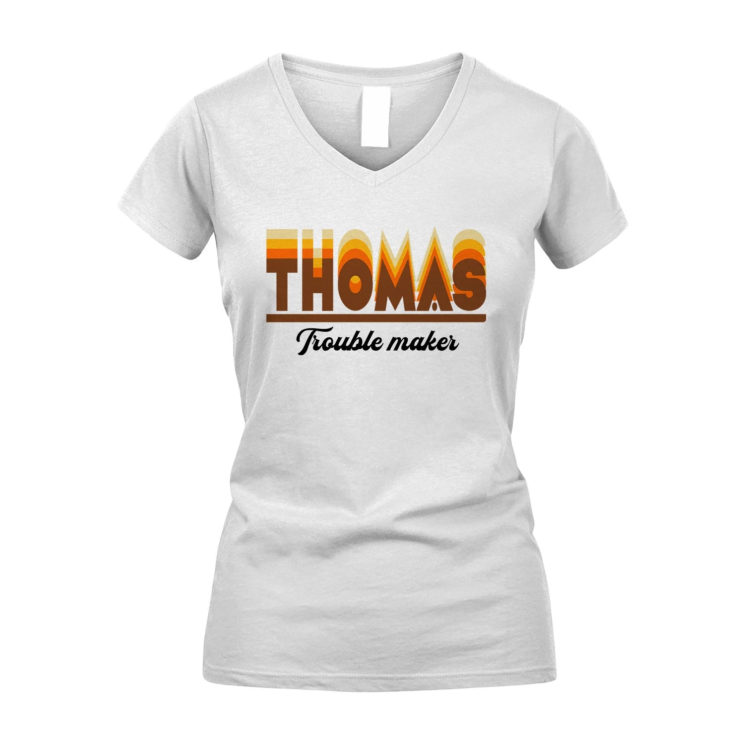 Your Name Trouble Maker Funny Shirt THOMAS M1-34