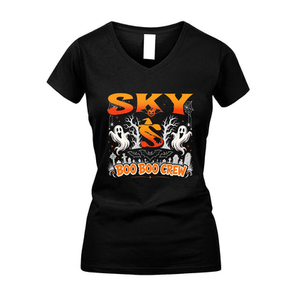 Boo Boo Crew Halloween Custom Name Shirt SKY M1-28