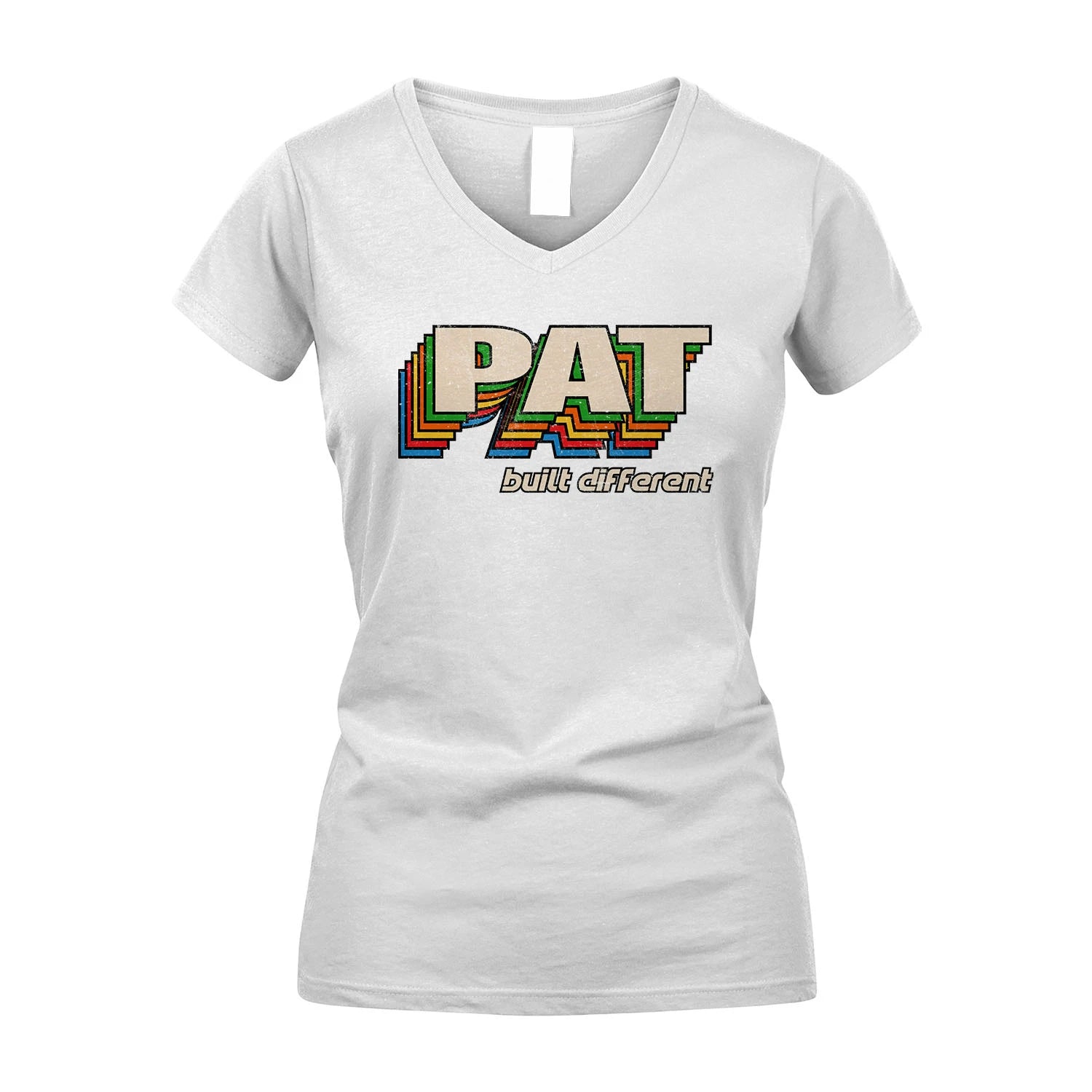 Your Name Built Different Retro Shirt PAT M1-26