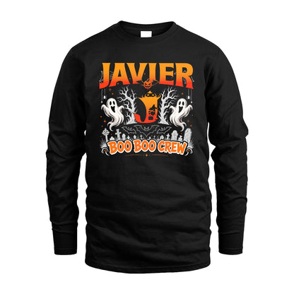 Boo Boo Crew Halloween Custom Name Shirt JAVIER M1-28