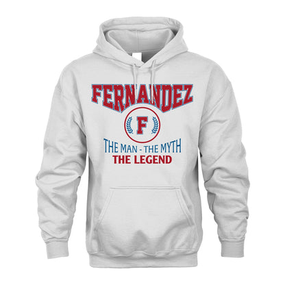 The Man The Myth The Legend Jet Style Shirt FERNANDEZ M1-9