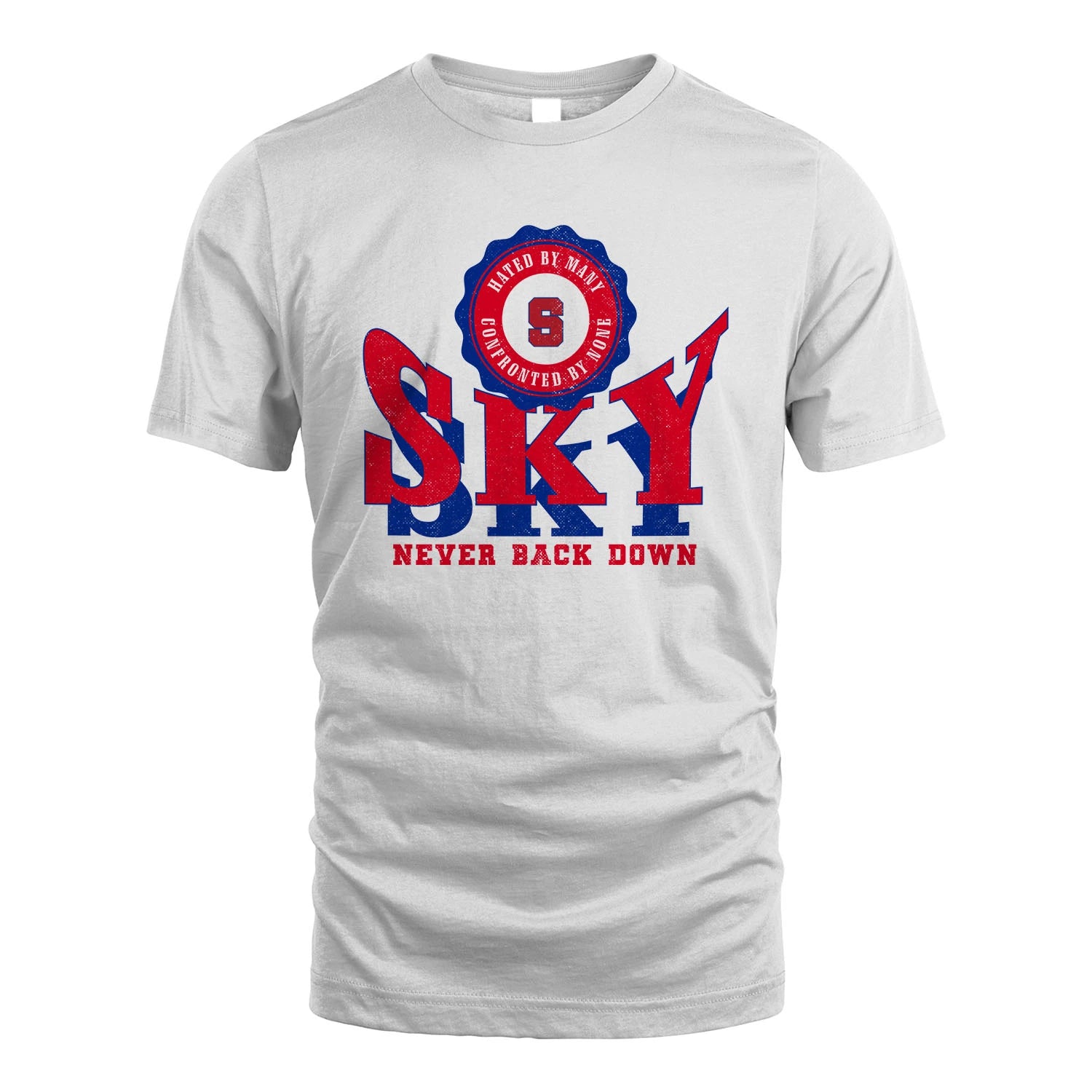 Your Name Never Back Down Shirt SKY M1-33