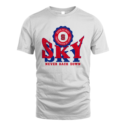 Your Name Never Back Down Shirt SKY M1-33
