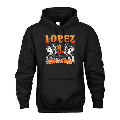 Boo Boo Crew Halloween Custom Name Shirt LOPEZ M1-28