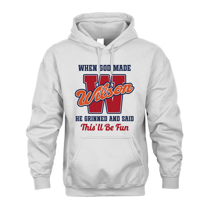 God Made Your Name Custom Shirt WILSON M1-16