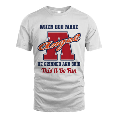 God Made Your Name Custom Shirt ANGEL M1-16