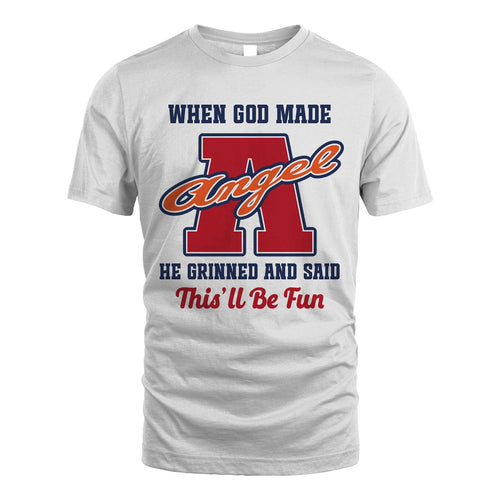 God Made Your Name Custom Shirt ANGEL M1-16
