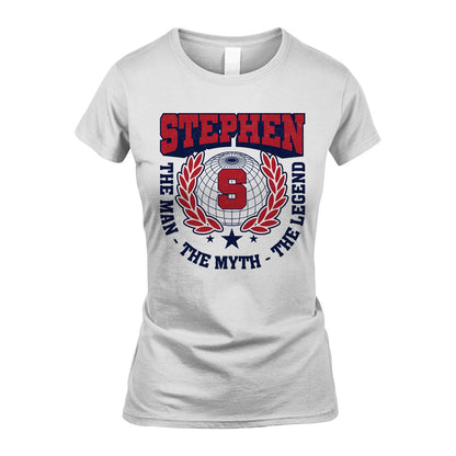 The Man The Myth The Legend Logo Shirt STEPHEN M1-30